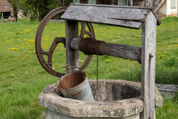 Croatia, May 01,2022: Well for drawing water located in the countryside.