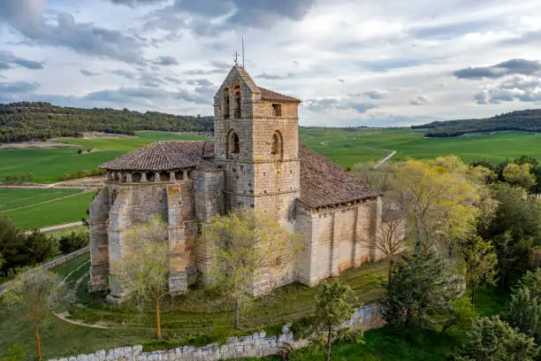 Hermitage of the Holy Christ of Torre Marte (Astudillo) in the region of Tierra de Campos in Palencia Spain