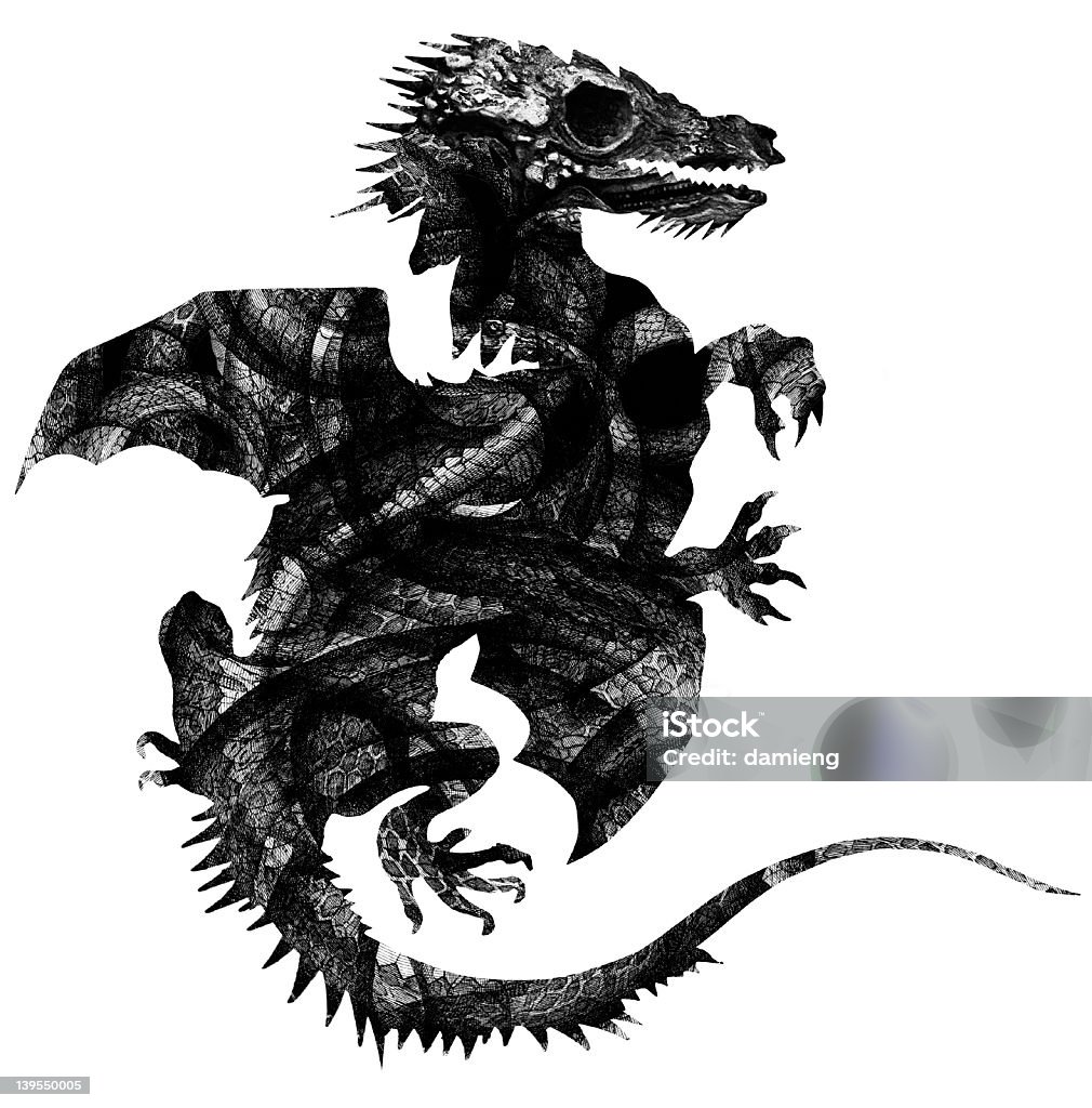 dragon - Foto stock royalty-free di Ala di animale