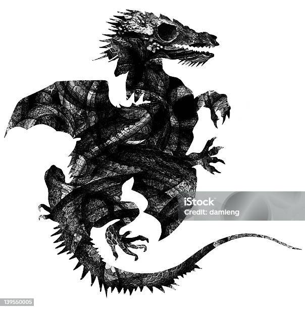 Dragon - Fotografie stock e altre immagini di Ala di animale - Ala di animale, Artiglio, Clip art