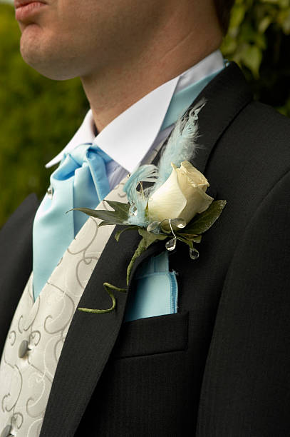 istock boutonniere white rose 139550262
