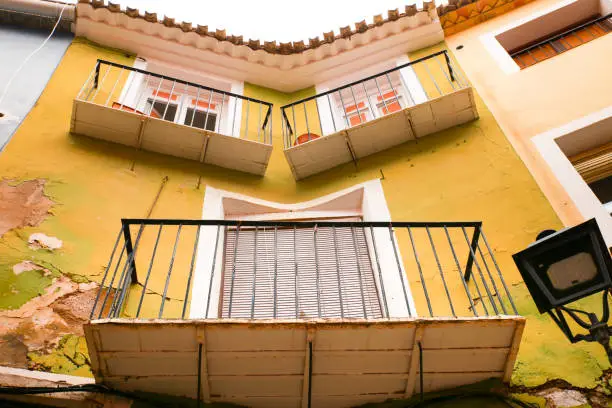 Photo of Colorful Asymmetric facade in Villajoyosa town