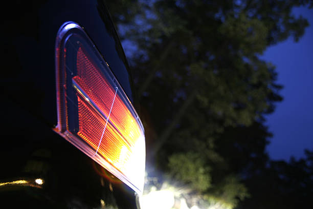 istock High Intensity Discharge Headlight Lighting up the Evening Sky 139550663