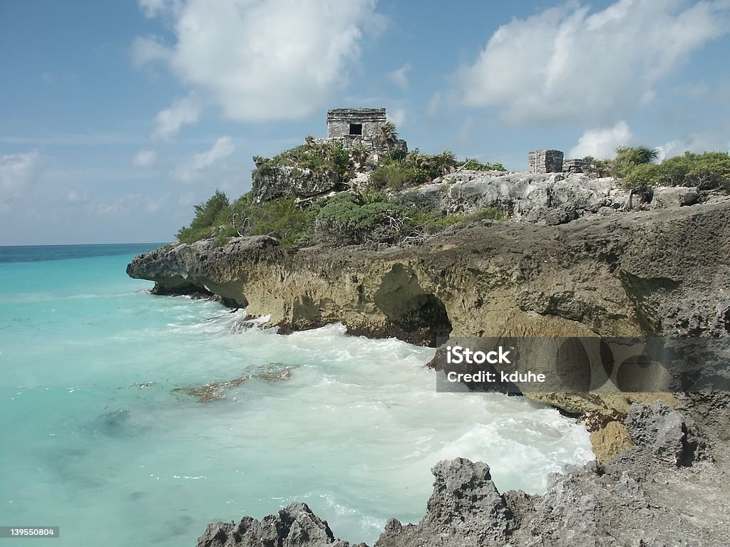 Mexikanische-Ruinen - Lizenzfrei Blau Stock-Foto