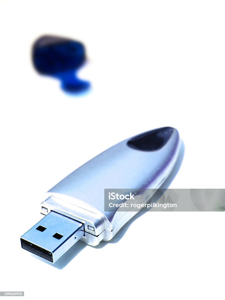 USB RAM and Cap USB Memory Stick with background cap. Accessibility Stock Photo