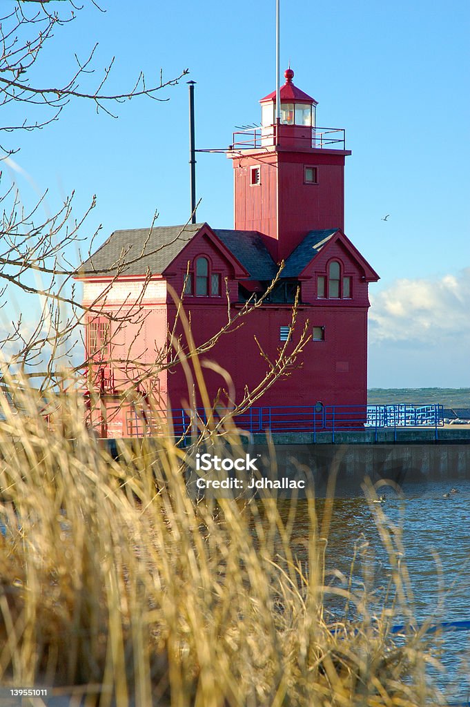 Farol de Big Red - Foto de stock de Casa royalty-free