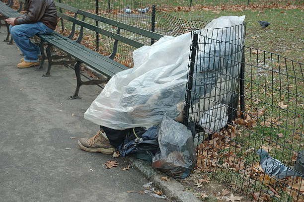 istock Homeless in his winter house 139551093