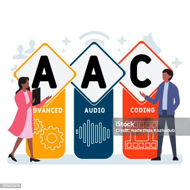 Aac Advanced Audio Coding Acronym Stock Illustration - Download Image ...