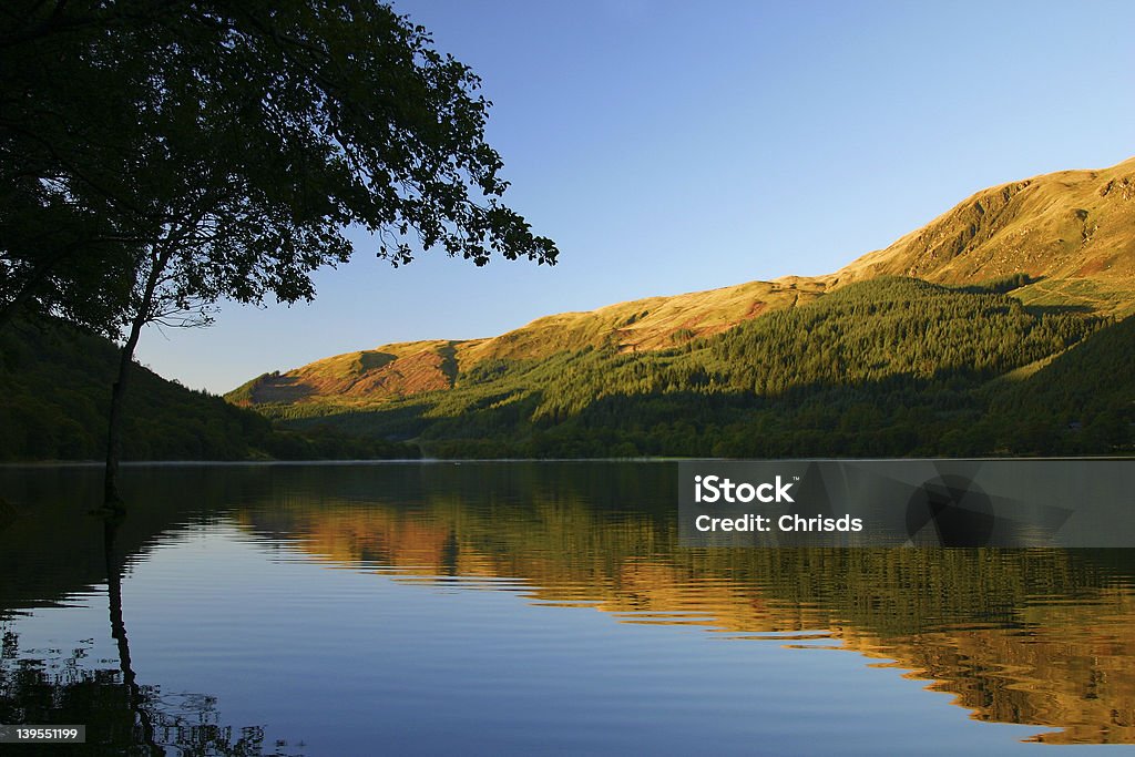 Scottish Lago - Royalty-free Amanhecer Foto de stock