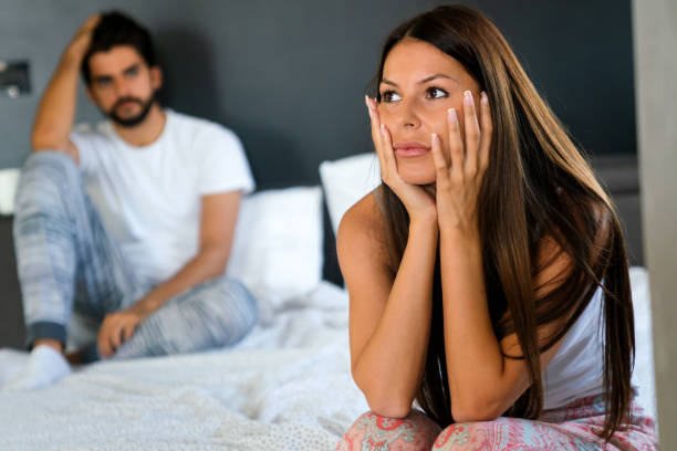 istock Frustrated couple arguing and having marriage problems 1395512196