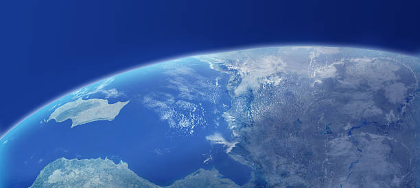 istock Earth Closeup With Atmosphere 139551226