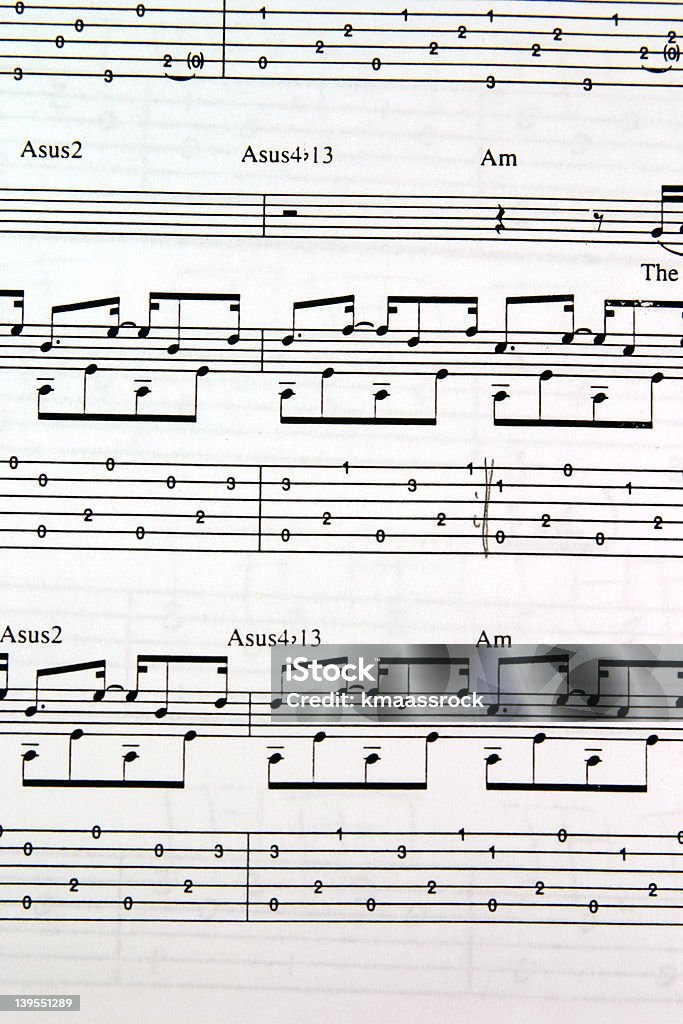 Tablature acústica - Foto de stock de Actuación - Representación libre de derechos