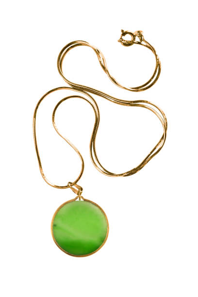 istock Golden necklace isolated 1395514880