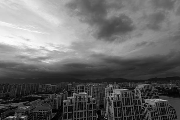 istock City covered with storm clouds 1395516030