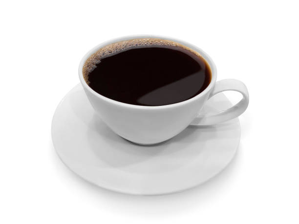 istock Cup of coffee isolated on white background 1395527097