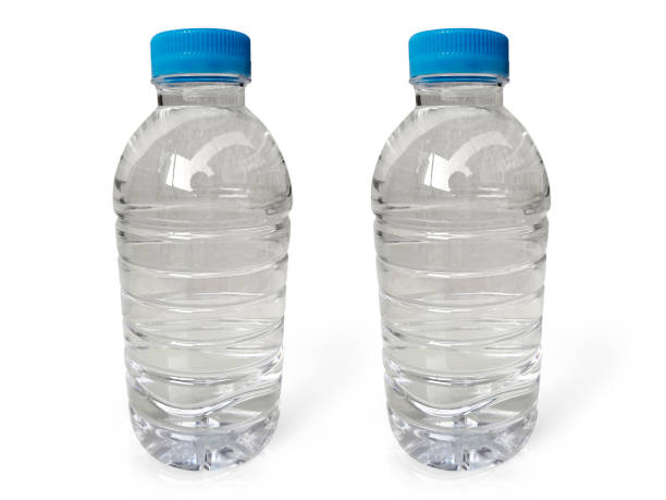 istock Empty clean and clear water bottle isolated on with isolated on a white background 1395527800