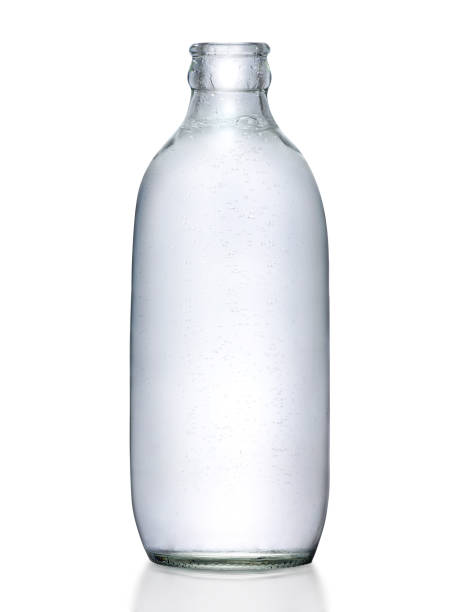 istock soda water bottle , Soda bubbles in the bottle  on white background 1395528703
