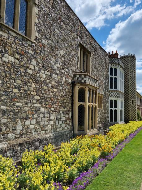 istock Historic House With Colourful Flowers 1395530664