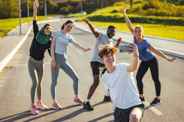 istock Selfie, Laughter and happiness 1395531906