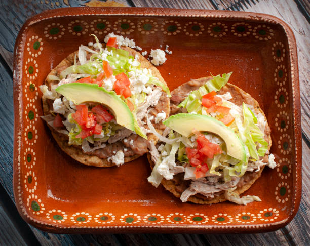 istock Mexican Food, Chicken, pork or beef Tostadas 1395534989
