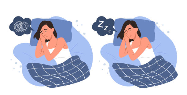 수면과 불면증 - sleep stock illustrations