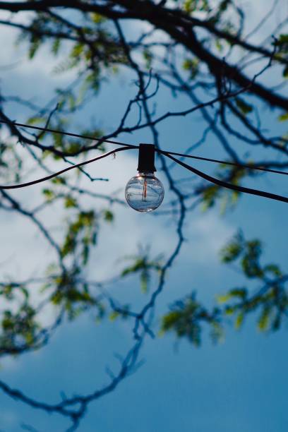 istock Close up of string of lights 1395548890