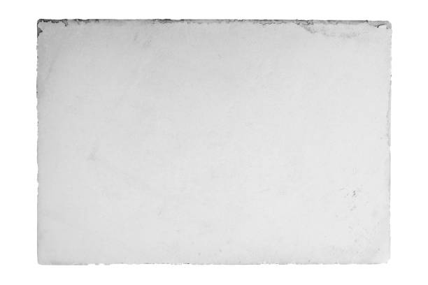 istock Monotone old kraft paper texture with white isolated 1395549462