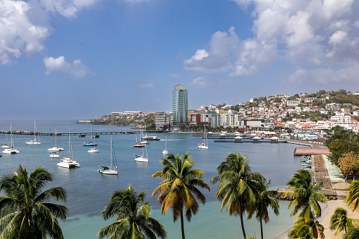 Fort-de-France waterfront, Martinique, French Antilles