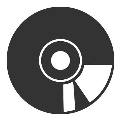 Compact disk icon. Dvd illustration symbol. Sign cd vector.