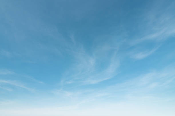 Summer blue sky cloud gradient light white background. Beauty clear cloudy in sunshine calm bright winter air bacground. Gloomy vivid cyan landscape in environment day horizon skyline view spring wind