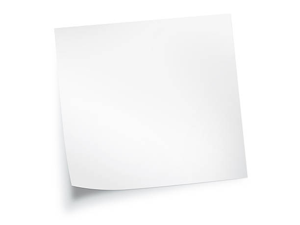 weißem papier hinweis hintergrund - biegung fotos stock-fotos und bilder
