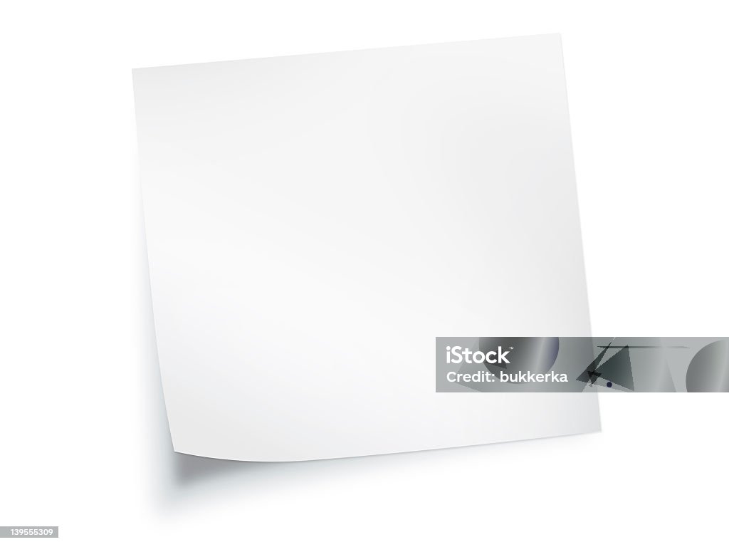 Libro bianco nota sullo sfondo - Foto stock royalty-free di Carta