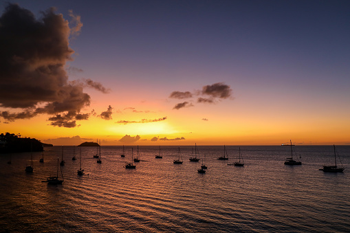 Sunset in Anse Mitan - Les Trois-Ilets, Martinique, French Antilles