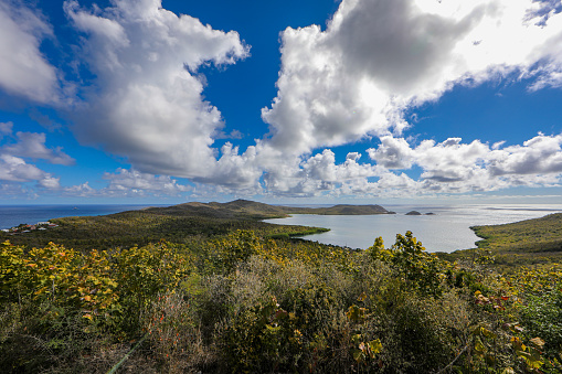 Península de Caravelle y bahía de Galion en Trinite, Martinica, Antillas Francesas photo