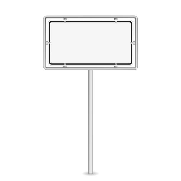 istock vector illustration of white road sign isolated on white background 1395565162