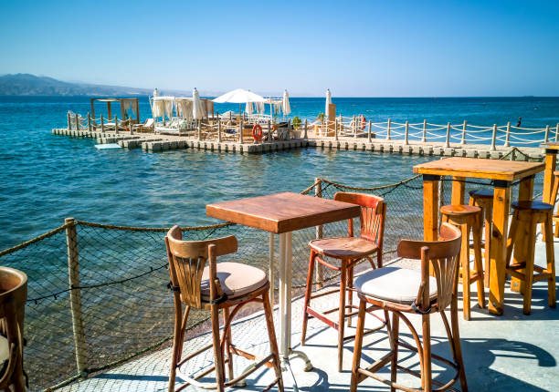 istock Resting points at a shore of the Red Sea, Middle East 1395566340