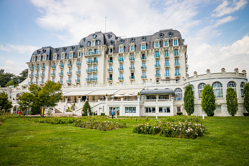 The Imperial Palace is a four-star hotel located on the shores of Lake Annecy in France