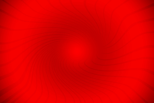 Abstract drawing of a red winding vortex