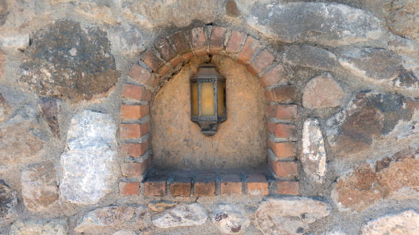 istock The traditional niche on stone wall 1395575237