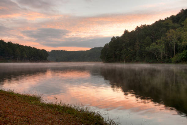 istock Sunrise over Pang Oung Lake 1395575560