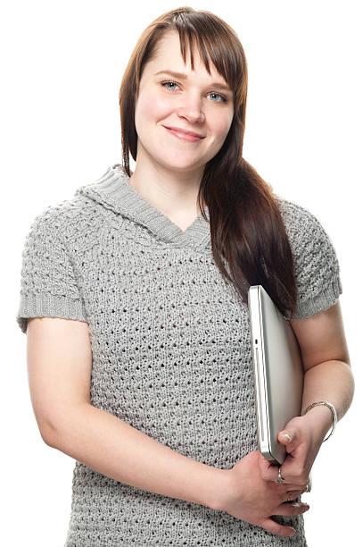 istock Woman holding a laptop 139557677