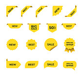 istock Sale price tag product badges 1395577454