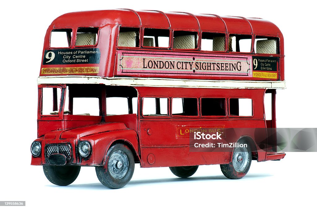 Jouet de Londres en Bus - Photo de Bus libre de droits