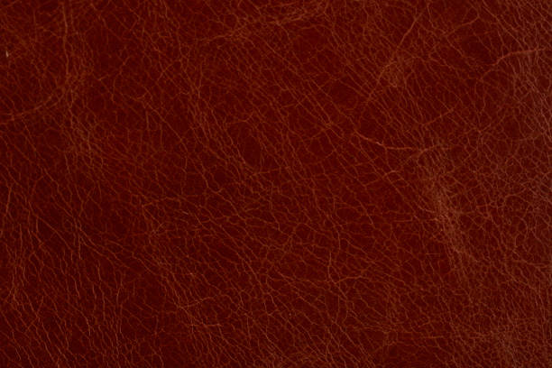 istock Background natural vintage leather brown and red color 1395586755