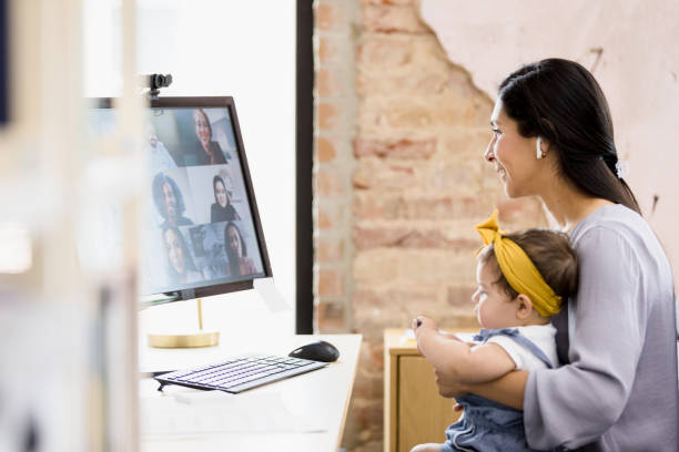 istock Businesswoman attends a training 1395588074