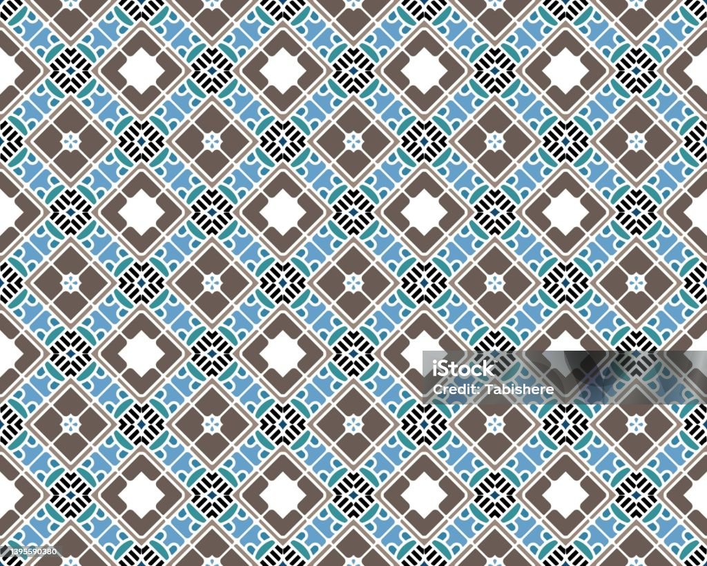 3d Rendering Of Seamless Tile Pattern Stock Illustration - Download ...