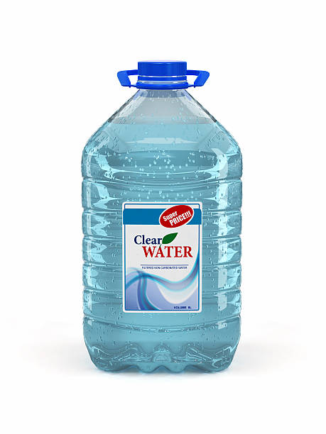 istock Bottle of water on white background 139559109