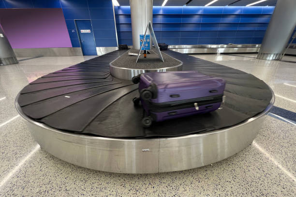 Luggage at the baggage claim