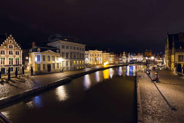 istock Ghent at night, Belgium 1395595360