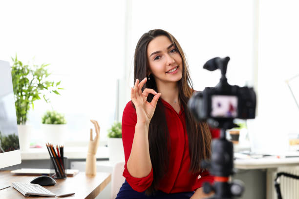 istock Cute lady with happy look 1395595413